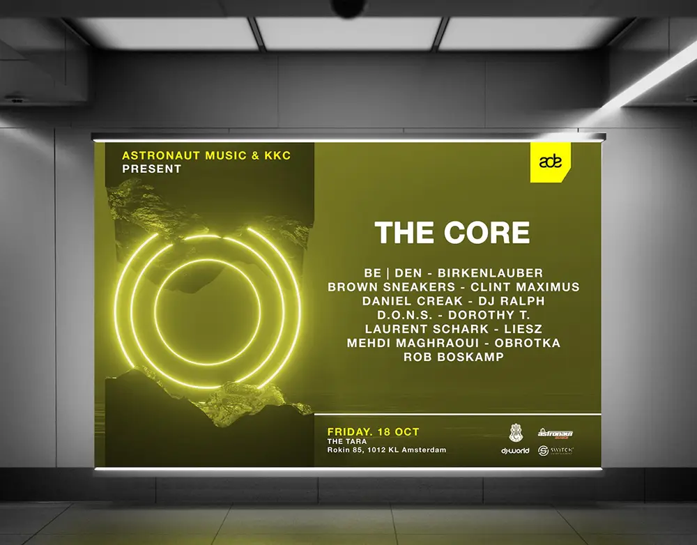 Amsterdam Dance Event artwork designed by Uncoded Digital for electronic music culture and industry events